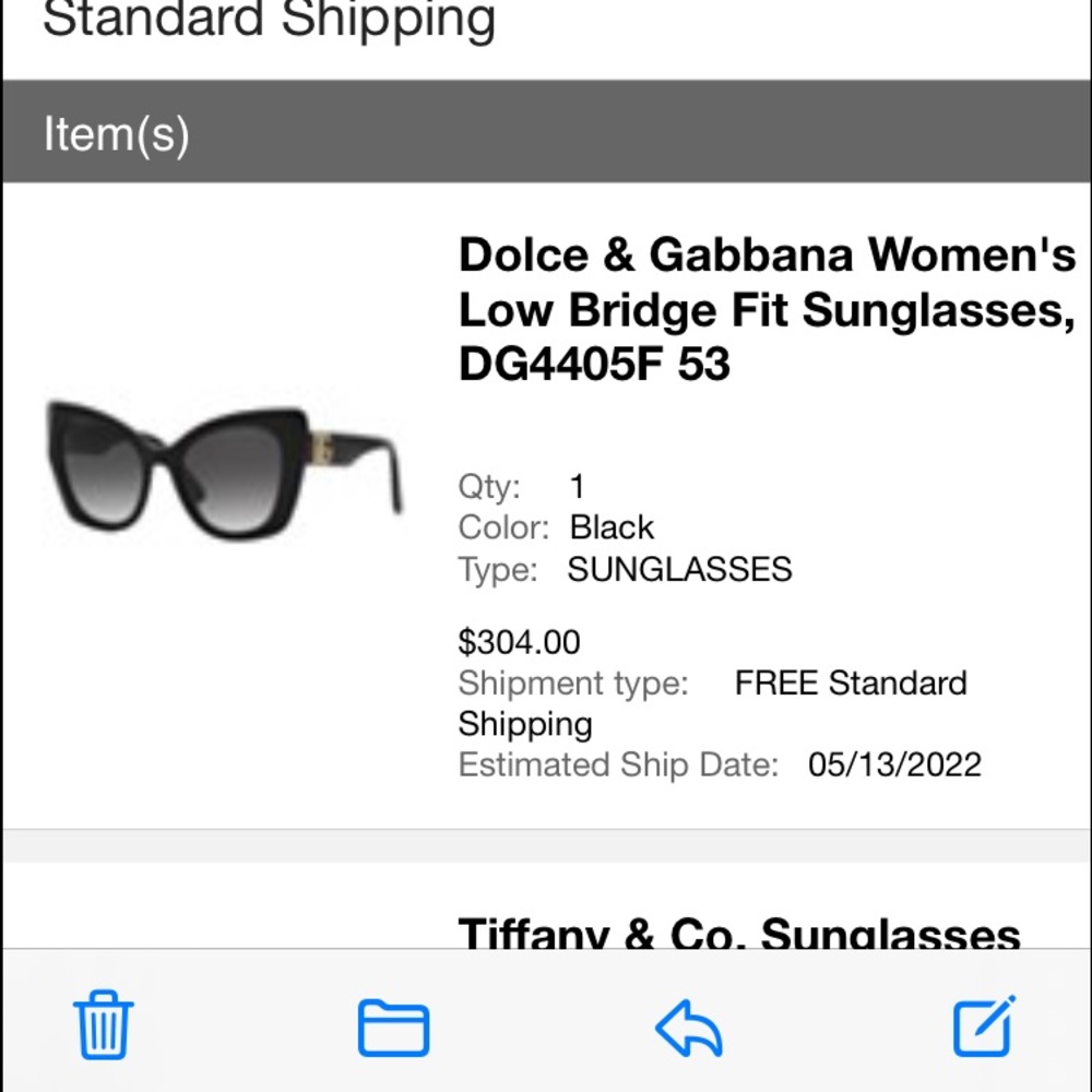 Dolce&gabbana real sunglasses cat eye never worn with tags